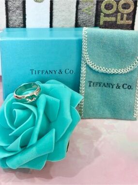 💚Tiffany & Co. Curved Heart Elsa Peretti 925 Silver Vintage Ring SZ 6.25 💍